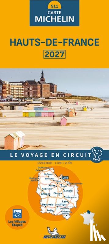 - MICHELIN WEGENKAART 511 Hauts-de-France 2027