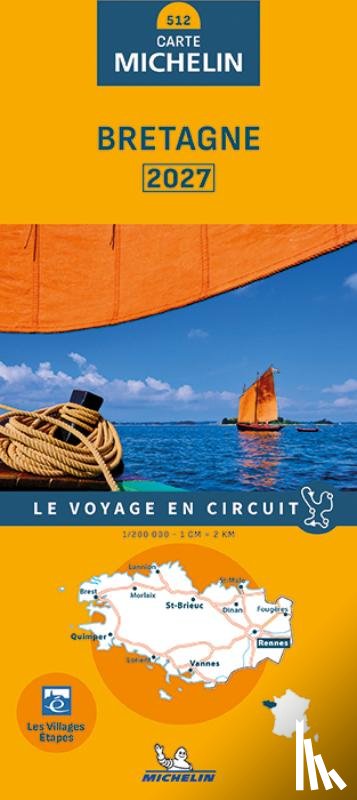  - Michelin Wegenkaart 512 Bretagne 2027