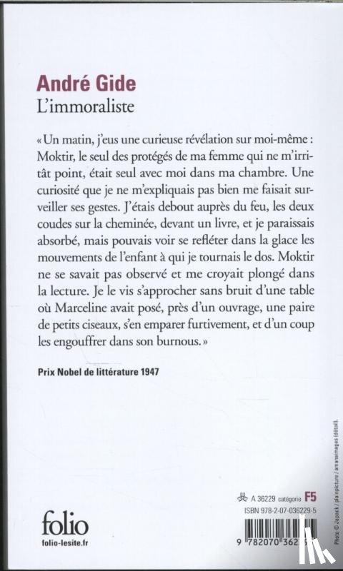 Gide, Andre - L'Immoraliste