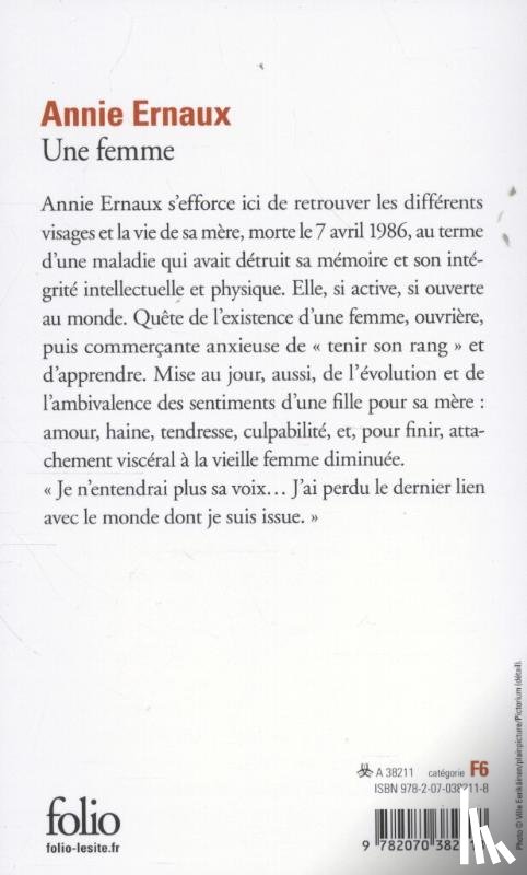 Ernaux, Annie - Une femme