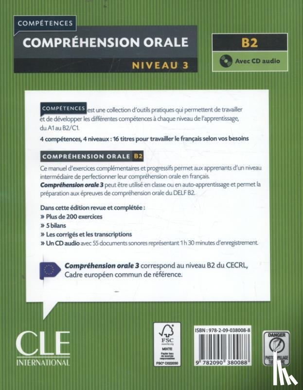 Olivry, Fabien, Liakin, Denis, Barfety, Michele, Beaujoin, Patricia - Competences: Comprehension orale 3 - Niveau B2 + CD