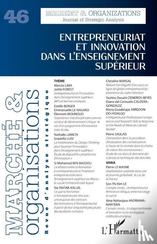 Uzunidis, Dimitri - Entrepreneuriat et innovation dans l'enseignement supérieur