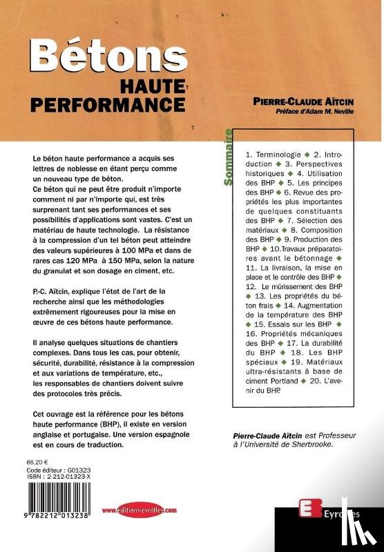 Aitcin, Pierre-Claude - Betons Haute Performance
