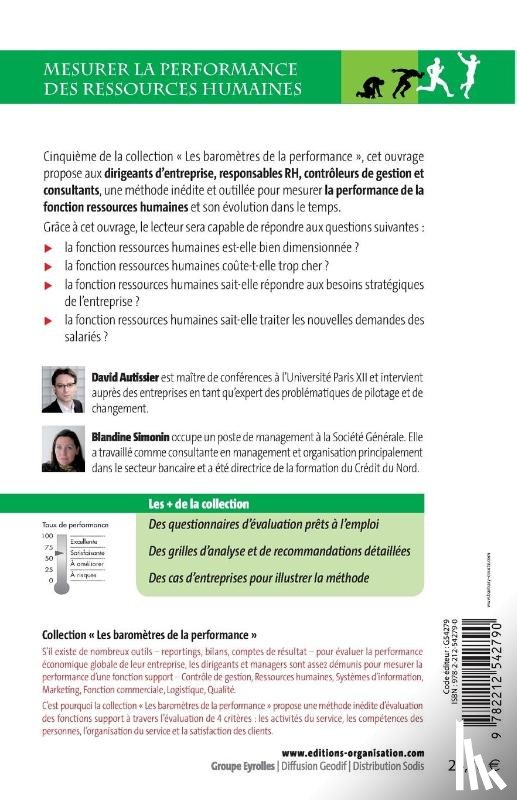 Autissier, David, Simonin, Blandine - Mesurer la performance des ressources humaines