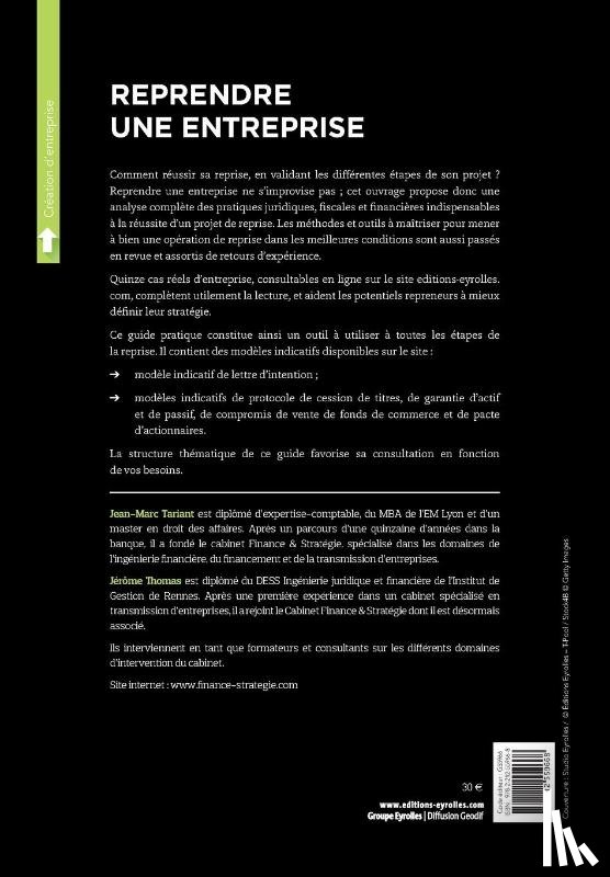 Tariant, Jean-Marc - Reprendre une entreprise