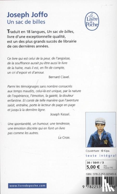 Joffo, Joseph - Un sac de billes