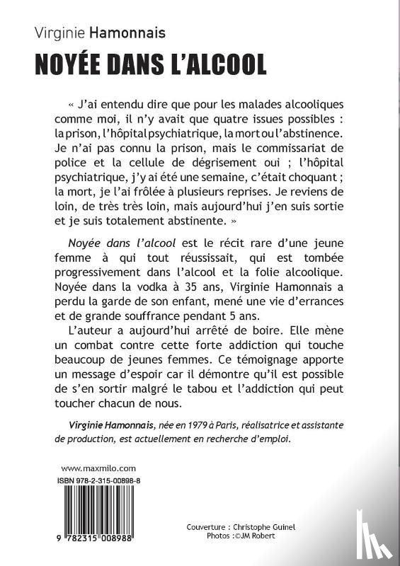 Hamonnais, Virginie - Noyée dans l'alcool