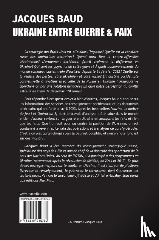 Baud, Jacques - Ukraine entre guerre et paix