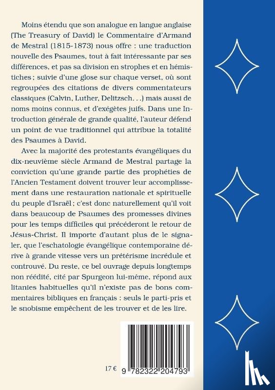 de Mestral, Armand - Commentaire sur le Livre des Psaumes, tome 2