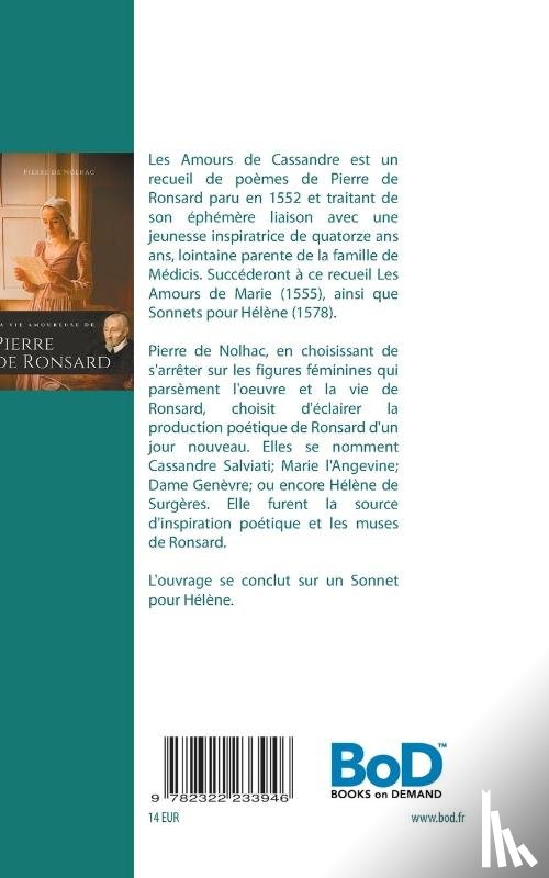 De Nolhac, Pierre - La vie amoureuse de Pierre de Ronsard