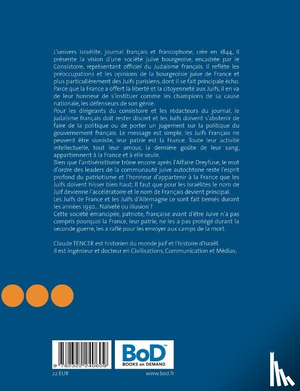Tencer, Claude - L'Univers Israelite en France