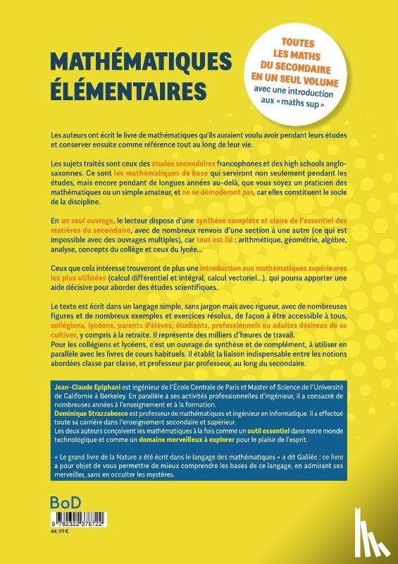 Epiphani, Jean-Claude - Mathematiques elementaires