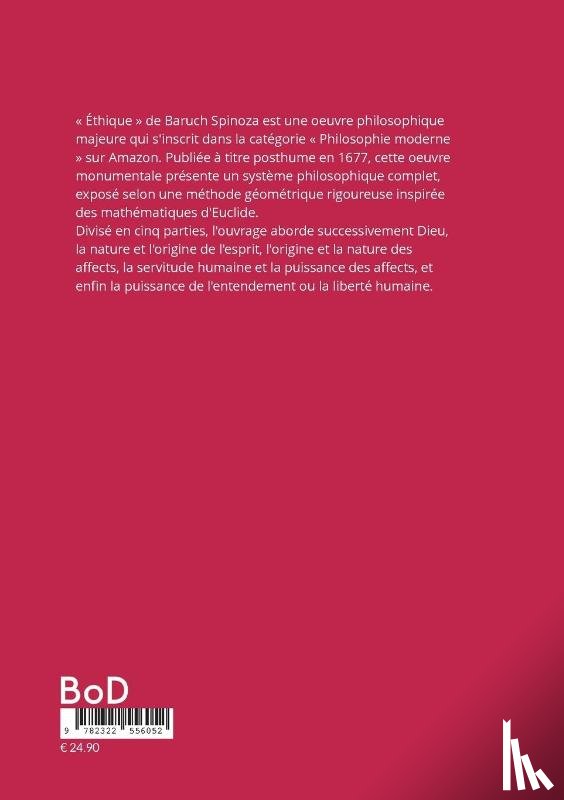 Spinoza, Baruch - Éthique