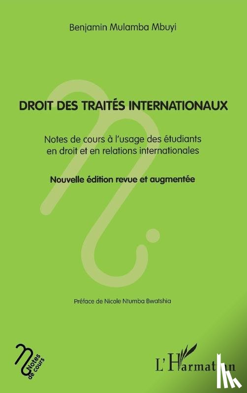 Mulamba Mbuyi, Benjamin - Droit des traités internationaux