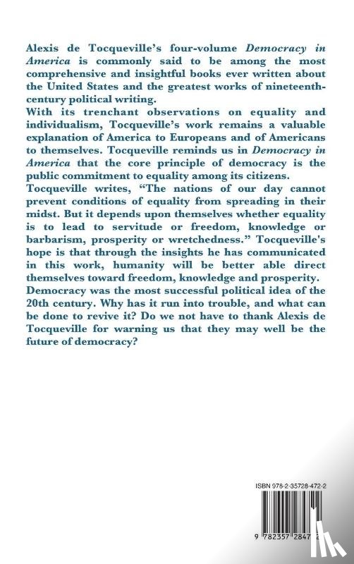 de Tocqueville, Alexis - Democracy In America