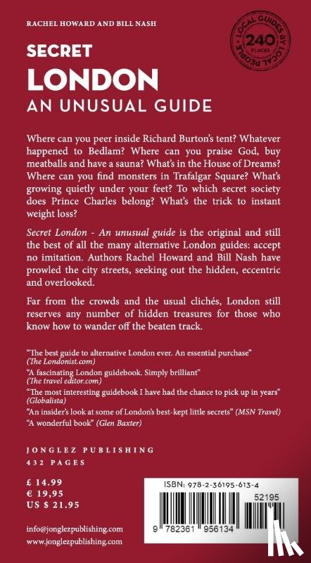 Howard, Rachel, Nash, Bill - Secret London Guide