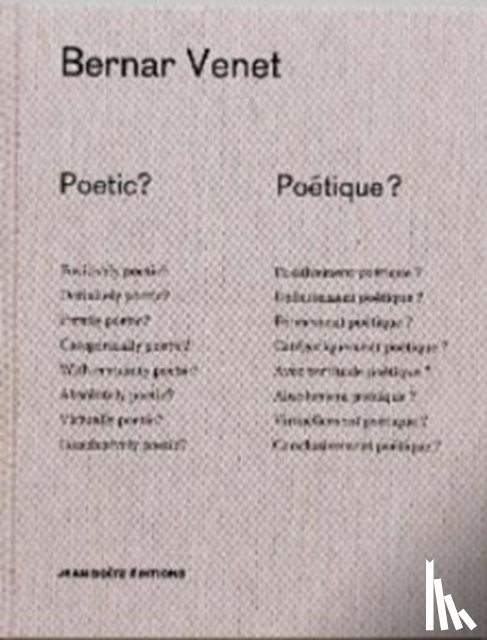 Venet, Bernar - Poetic? Poetique?