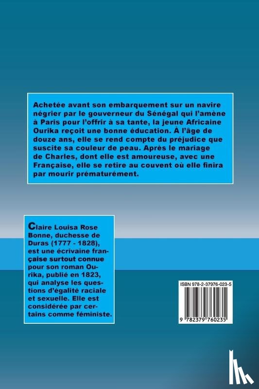 De Duras, Claire - Ourika