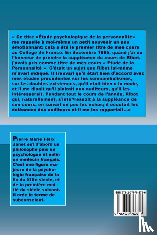 Janet, Pierre - L'évolution psychologique de la personnalité