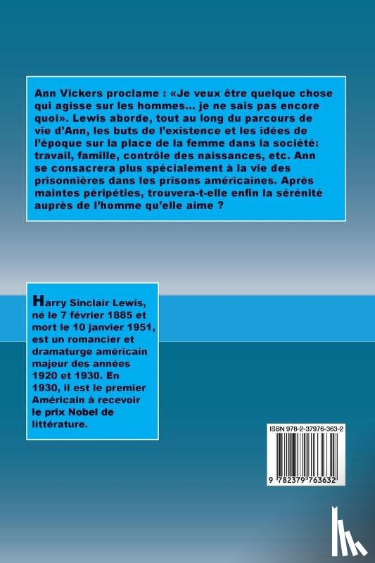 Lewis, Sinclair - Ann Vickers