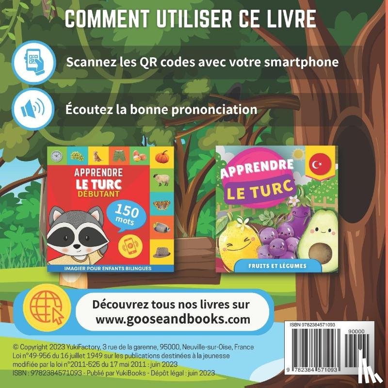 Goose and Books - Apprendre le turc - Animaux