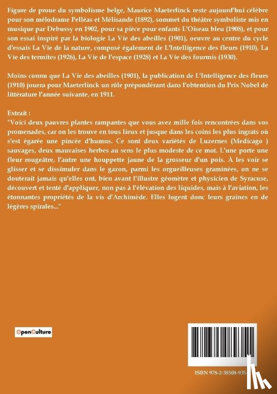 Maeterlinck, Maurice - L'Intelligence des fleurs