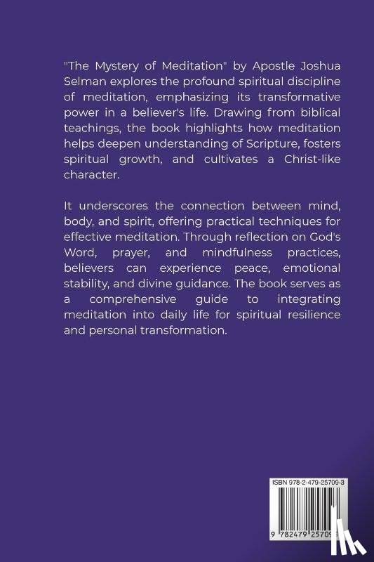 Selman, Apostle Joshua - The Power of Meditation