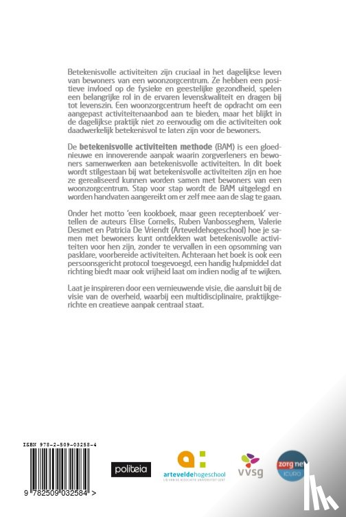 Cornelis, Elise, Vanbosseghem, Ruben, Desmet, Valerie, Vriendt, Patricia De - Betekenisvolle activiteiten methode