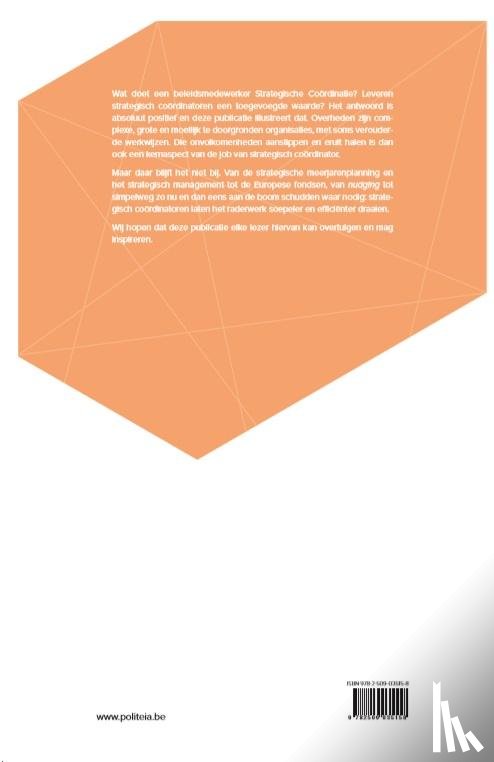 Cooman, Gwenny, Parmentier, Kurt, Craecker, Karen De - Strategische coördinatie