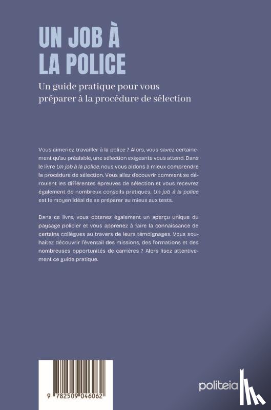 Debergh, Jérémy, Pletinckx, Gaëlle, Jonniaux, Grégory, Adam, Nathalie - Un job à la police, 6e édition