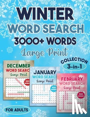 Bidden, Laura - Winter Word Search 3000 + Words Puzzle Book Large Print