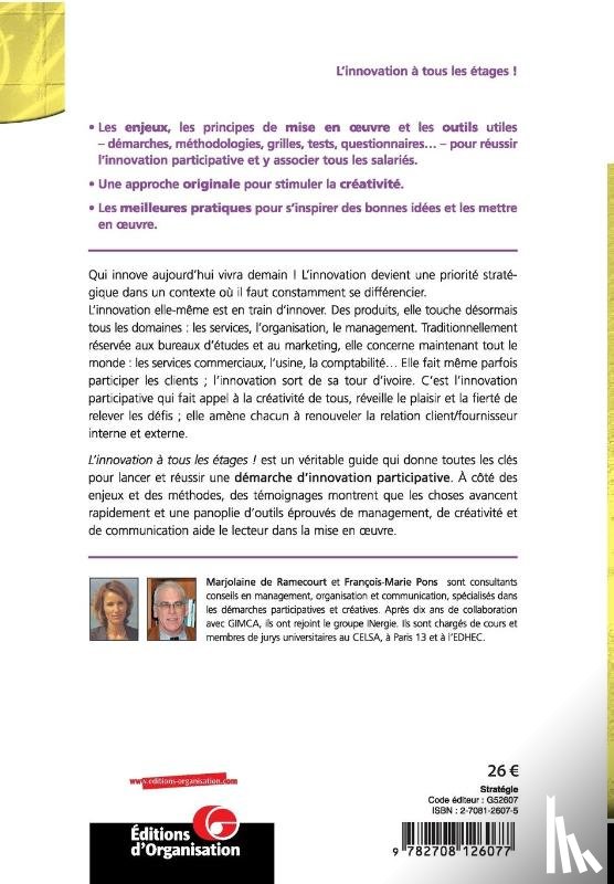 Pons, Francois-Marie, de Ramecourt, Marjolaine - L'innovation a tous les etages