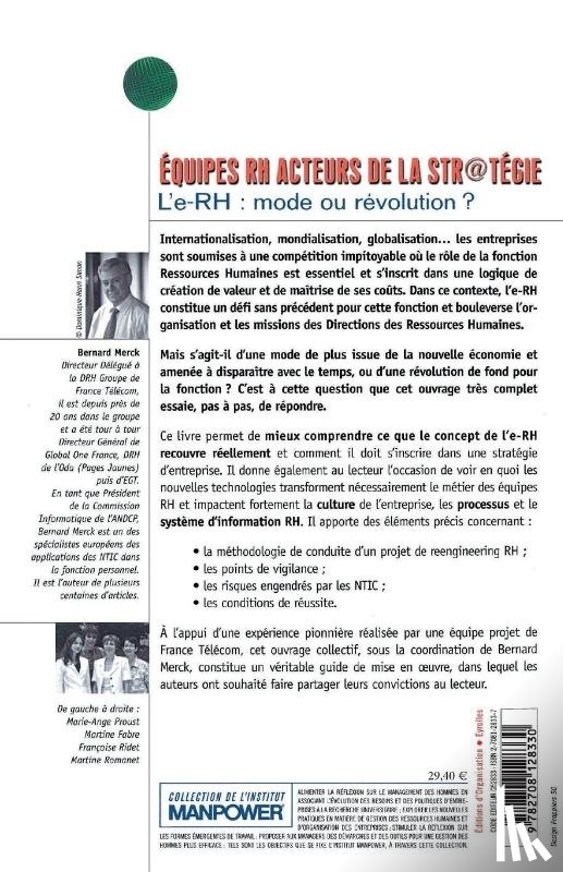 Merck, Bernard, Fabre, Martine, Proust, Marie-Ange - Equipes RH acteurs de la strategie