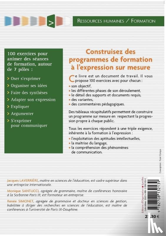 Simonet, Renee, Laverriere, Jacques, Santucci, Monique - Formation a l'expression ecrite et orale