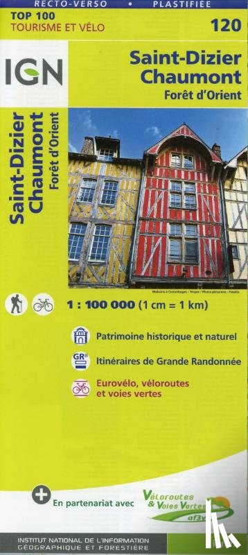  - IGN 1 : 100 000 Saint-Dizier - Chaumont