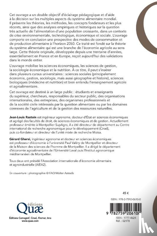 Rastoin, Jean-Louis, Ghersi, Gérard - Rastoin, J: Système alimentaire mondial