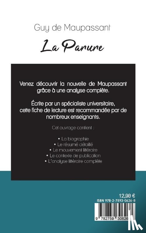Maupassant, Guy De - La Parure de Maupassant (fiche de lecture et analyse complete de l'oeuvre)