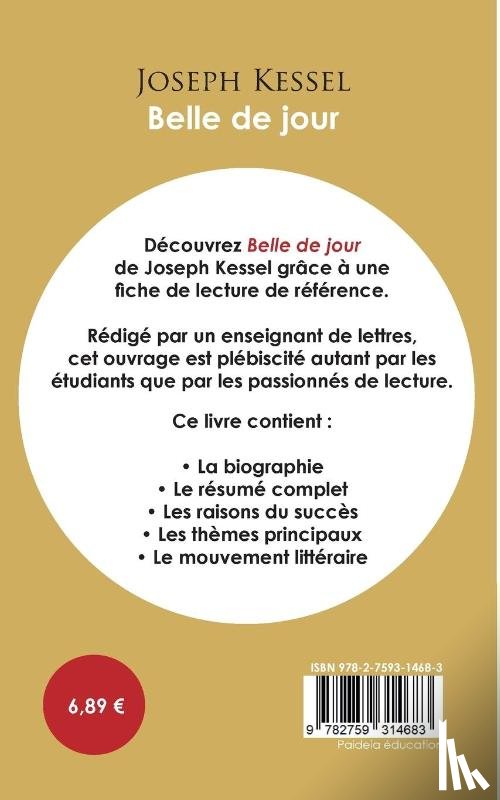Kessel, Joseph - Fiche de lecture Belle de jour (Etude integrale)