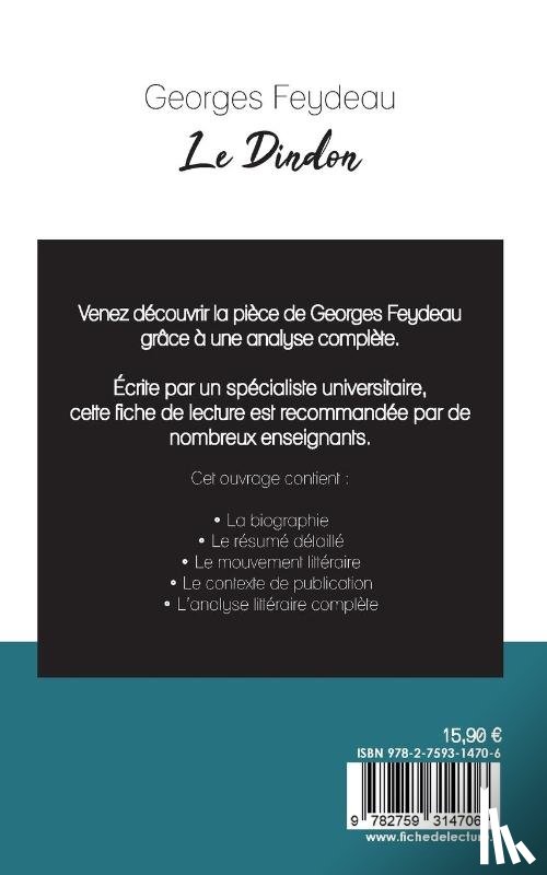 Feydeau, Georges - Le Dindon de Georges Feydeau (fiche de lecture et analyse complete de l'oeuvre)
