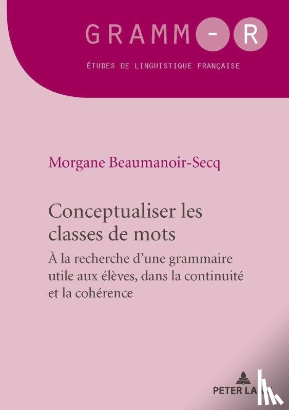Beaumanoir-Secq, Morgane - Conceptualiser les classes de mots