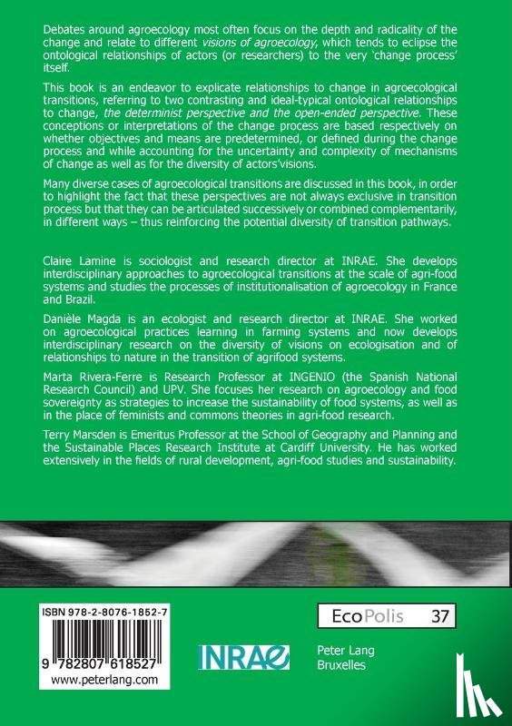  - Agroecological transitions, between determinist and open-ended visions