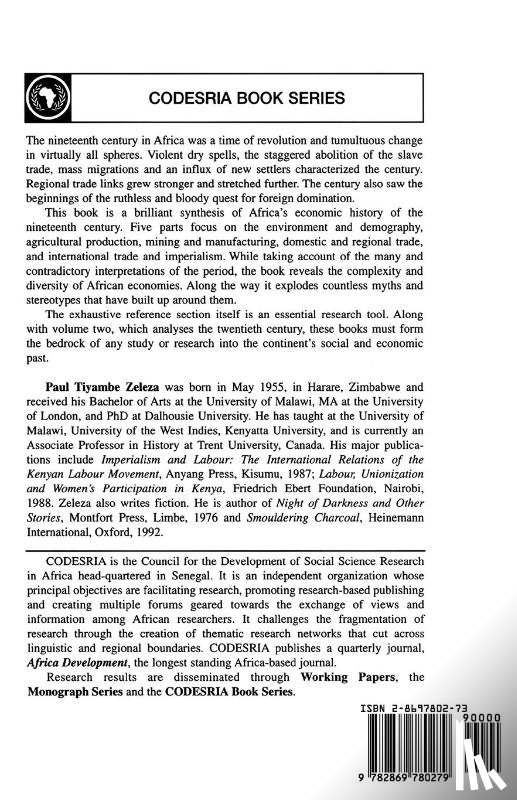 Zeleza, Paul Tiyambe - A Modern Economic History of Africa. Vol. 1