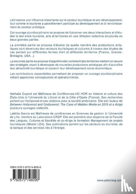  - Tourisme, arts et territoires