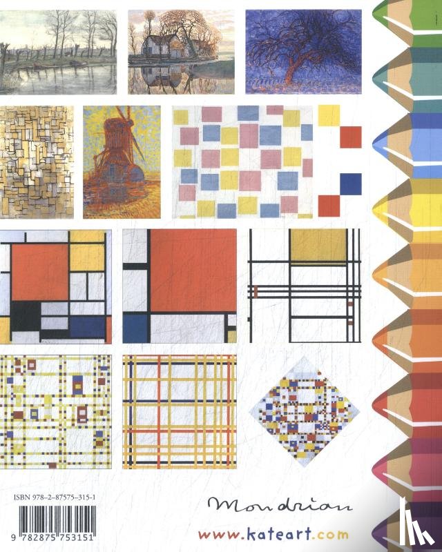  - Piet mondrian coloring book