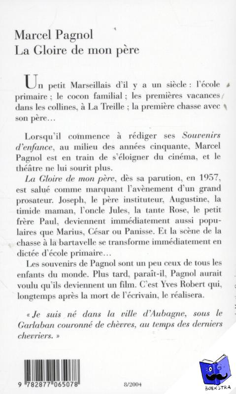 Pagnol, Marcel - La gloire de mon pere