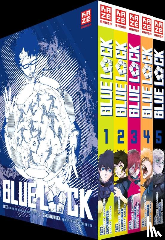 Nomura, Yusuke - Blue Lock - Band 1-5 im Sammelschuber