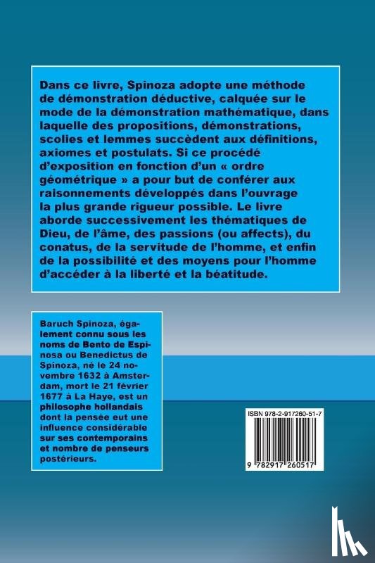 Spinoza, Benedictus de - L'Ethique