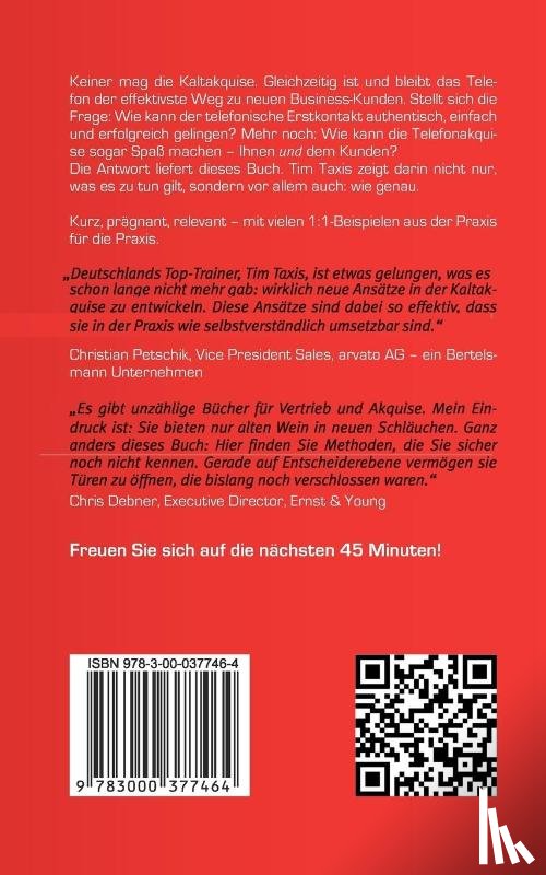 Taxis, Tim - Heiss auf Kaltakquise in 45 Minuten