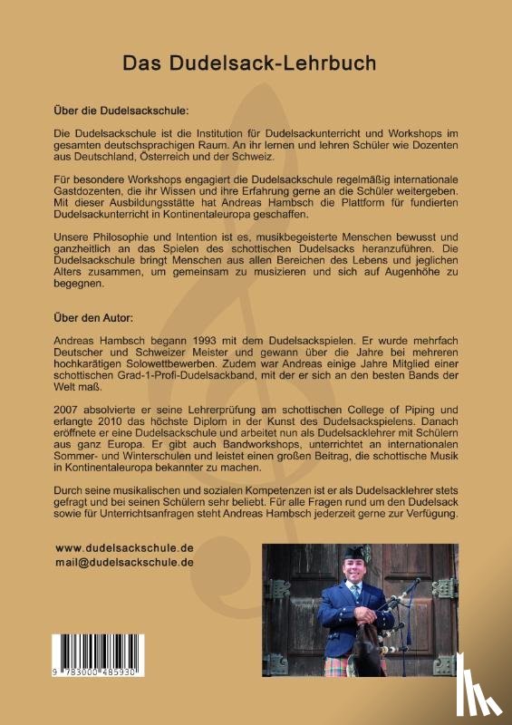 Hambsch, Andreas - Das Dudelsack-Lehrbuch inkl. App-Kooperation