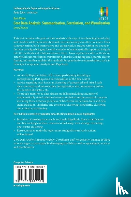 Mirkin, Boris - Core Data Analysis: Summarization, Correlation, and Visualization